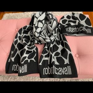 Authentic Roberto Cavalli Scarf set